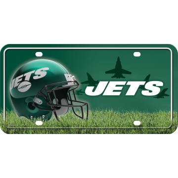 New York Jets Metal License Plate